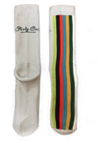 Thick Comfortable Stripe Logo Socks